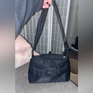 Guess Black Messenger Bag for Men